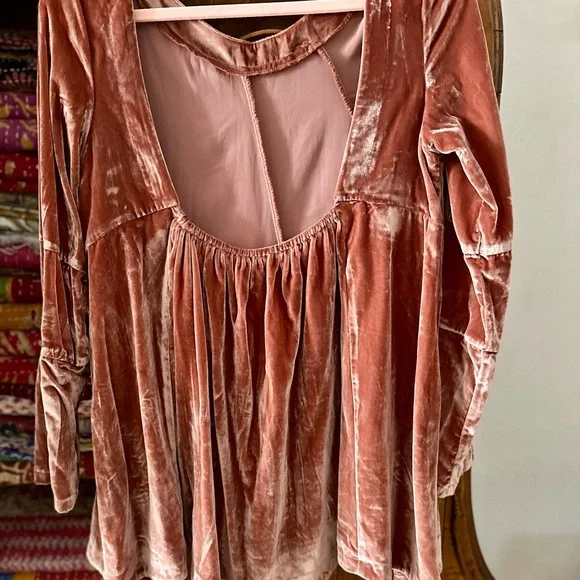 Free People Back to Business Velvet Top - Picture 5 of 7